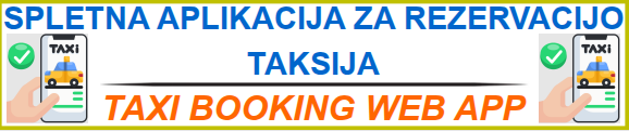 Taxi Sežana APP